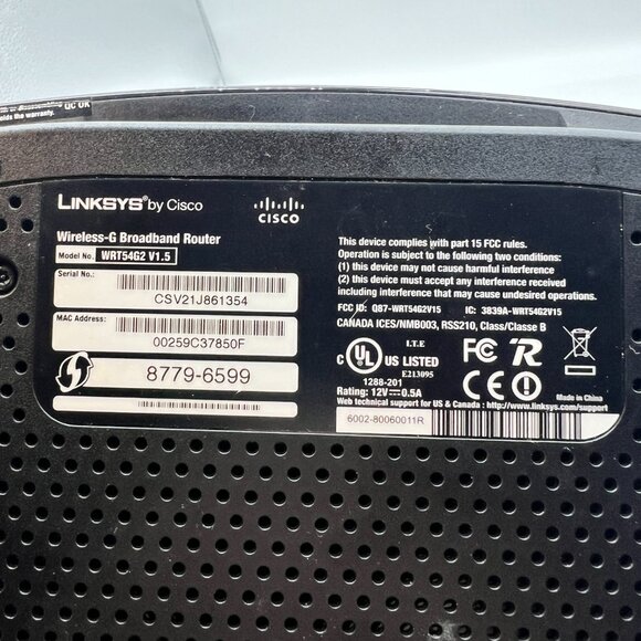 LINKSYS By Cisco‎ Wireless G Broadband Router Model WRT54G2 - Picture 4 of 5